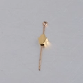 Golden Hamsa hand charm made of mirror polished stainless steel with a 1.8mm hole - Gold Vertical Hole Palm (XKZ035)