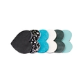 Glitzernde und lederne Herz-Haarspangen in Farben wie Blau, Schwarz und Mintgrün - MC215 Dunkelgrüne Serie