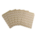 Eco-friendly kraft paper gift bags with beige and white wave patterns for parties - Kraft Paper Wave