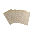 Brown kraft paper gift bags featuring beige clover patterns for birthday party favors - Kraft Paper Four-Leaf Clover