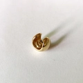 Ear cuff dorato a sfera minimalista con design geometrico in metallo per donna - Grande (19mm) / Oro Grande