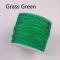 Grass Green No. 72 braided cord on a white spool for DIY jewelry and bead crafting - Grass Green
