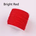72 Taiwanese jade cord spool in bright red for DIY jewelry making and braiding - Red