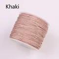 Khaki 72 jade thread spool for DIY jewelry making and handmade necklace weaving - Khaki