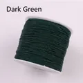 Spool of dark green nylon cord for DIY jewelry making and handmade weaving crafts - Dark Green