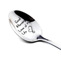 Silver stainless steel long spoon with Good Morning Love of My Life engraving - Good Morning Love of My Life