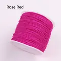 Spool of rose red 72# nylon braiding cord for DIY jewelry and beaded necklaces - Magenta