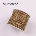 Spool of multi-colored 72# Taiwan jade cord for DIY jewelry braiding and handicrafts - Rainbow
