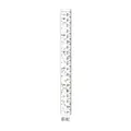 Canvas height chart for kids featuring unicorn and rainbow patterns in pastel pink tones - Rainbow Unicorn