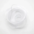 Witte 4cm chiffon bloemrozet met fijne randen voor DIY ambachten en bloemboeketten - Parelwit (4cm*10 Yards)