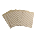 Eco-friendly brown and white diagonal stripe kraft paper bags for cookies and candies - Kraft Paper Diagonal Stripes