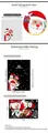 Detail of Christmas wall stickers showing size dimensions for Santa and reindeer decals - 60*90cm