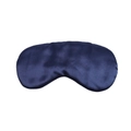 Navy blue silk sleep eye mask with smooth satin finish for blackout comfort - Navy Blue