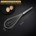 16-inch large stainless steel manual whisk with integrated handle for baking - 16 Inch (43cm)