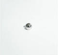 Ear cuff a sfera d'argento con finitura a specchio lucida in stile punk minimalista - Piccolo (11mm) / Argento Piccolo