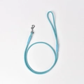 Laisse pour chien en nylon tressé bleu clair réfléchissant avec crochet pivotant solide - Bleu