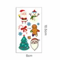 Luminous Christmas cartoon tattoo stickers with Santa and snowman patterns, 10.5x6cm - Glow Christmas Y-030 / 6*10.5cm