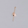Colgante mano de Hamsa de oro rosa en pin metálico para fabricación de joyería DIY - Oro Rosa Agujero Vertical Palma (XKZ035)