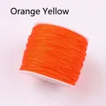 Orange Taiwan jade cord for DIY jewelry braiding on a white plastic spool - Orange