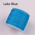 Spool of lake blue braided cord for jewelry making and handmade DIY crafts - Lake Blue