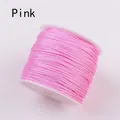 Pink 72 nylon cord for jewelry making on a white plastic spool for DIY weaving - Pink