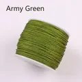 72-gauge army green jewelry cord on a white spool for DIY necklace weaving - Army Green