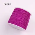 72 Taiwanese Jade cord in purple color on spool for DIY jewelry and braided necklaces - Purple