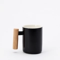 Tazza nera cilindrica