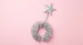 Cerchietto con stella d'argento glitterata per festa di Natale bimbi, con paillettes - Argento