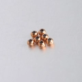 Cuentas de 5mm en acero inoxidable oro rosa con agujero de 2mm para joyería casera - 5mm (Agujero de 2,0mm) / Chapado en Oro Rosa de 18K