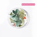 Mixed dried flower nail art set with green petals and blue flowers in round container - 8# Mixed Dried Flowers