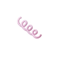 Self-adhesive pink spiral embroidery patch for clothing DIY and scrapbooking - 3-Loop Spiral - Pink