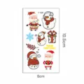 Luminous Christmas temporary tattoos for kids with Santa and snowman patterns, 10.5x6cm - Glow Christmas Y-028 / 6*10.5cm