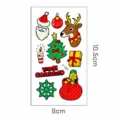 Tatuajes navideños luminosos con Papá Noel y renos, dimensiones de 10,5x6cm - Navidad Luminosa Y-021 / 6*10.5cm