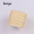 Beige 0.8mm nylon cord for jewelry making on a white plastic spool for DIY crafts - Beige