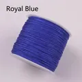 Royal blue braided cord for DIY jewelry making on a white spool roll - Sapphire Blue