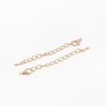 Catena di estensione dorata con chiusura a moschettone per collane e braccialetti - Oro KC