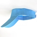 Light blue cotton sun visor hat for outdoor sports with a minimalist solid color design - Light Blue Zircon