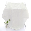 White muslin cotton baby bath towel hanging on stand with a soft breathable texture - 110*110CM / Off-White
