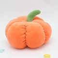 Zacht pompoen pluche speelgoed in oranje met groene steel voor cadeau decoratie - Pompoen / 10cm Hanger