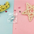 DIY colorful blue candy resin pendant accessory in transparent serrated packaging bag - Blue Iridescent Candy