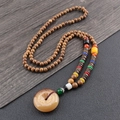 Small Resin Safety Buckle Wood Bead Chain
