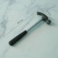 Mini claw hammer tool with 18.7cm length and anti-slip grip for hanging frames - Metal/Rubber / Mini Claw Hammer