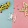 Pink and white resin baby bottle charm in transparent DIY material packaging - Mini Pink Milk Bottle