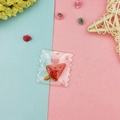 DIY resin watermelon ice cream pendant charm in transparent packaging for jewelry making - Watermelon Popsicle