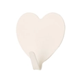 Beige heart-shaped stainless steel wall hook for cute room decoration - Heart / 1 Piece / White