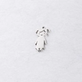 Pendente a forma di ragazza in acciaio inossidabile argento lucido dal design minimal - Girls / Color Acciaio