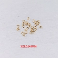 Anillas abiertas de acero inoxidable dorado 0,6x4mm para fabricar joyas - Dorado