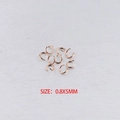 Pile of 0.8x5mm rose gold stainless steel open jump rings for DIY jewelry making - 0.8*5mm / Rose Gold