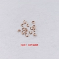 Pack of 0.8x4mm rose gold stainless steel open jump rings for jewelry making projects - Rose Gold 0.8*4mm (100 Pcs)